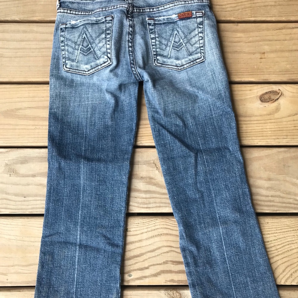 7 For All Mankind Cropped A Pocket Jeans 25 - Picture 4 of 4